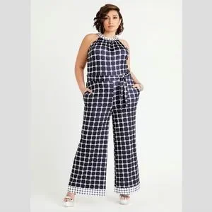 Ashley stewart cheap all white jumpsuit